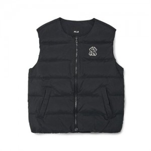 MLB Air Daily Light Weight Down Vest Outerwear Black | Australia_MLB58316