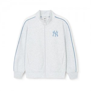 MLB Athleisure Training Zip Up Tops White | Australia_MLB60026