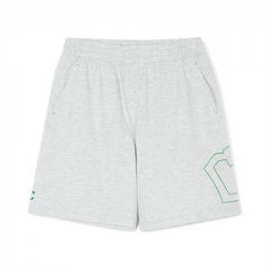 MLB Basic Big Logo Shorts Bottoms White | Australia_MLB74131