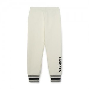 MLB Basic Brushed Pants Leggings Bottoms White | Australia_MLB98460