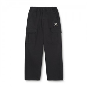 MLB Basic Cargo Pants Bottoms Black | Australia_MLB72970