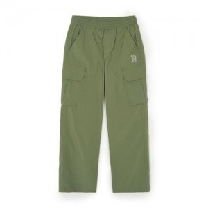 MLB Basic Cargo Woven Pants Bottoms Green | Australia_MLB76016