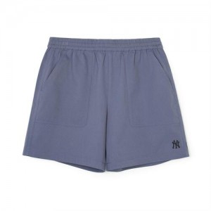 MLB Basic Cotton Touch 7.5in Woven Shorts Bottoms Grey | Australia_MLB89727