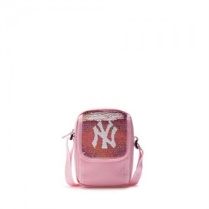 MLB Basic Girl Crossbag Accessories Pink | Australia_MLB82693