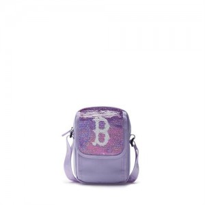 MLB Basic Girl Crossbag Accessories Purple | Australia_MLB83350