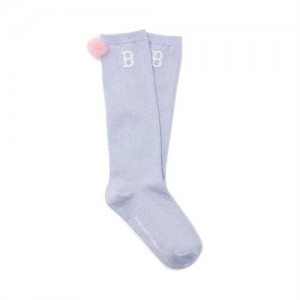 MLB Basic Girls Knee Socks Accessories Purple | Australia_MLB67052