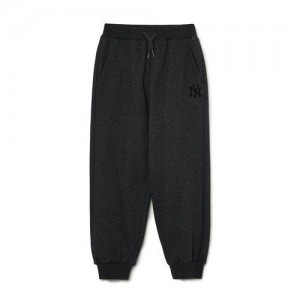 MLB Basic Logo Heavy Napping Pants Bottoms Black | Australia_MLB11182