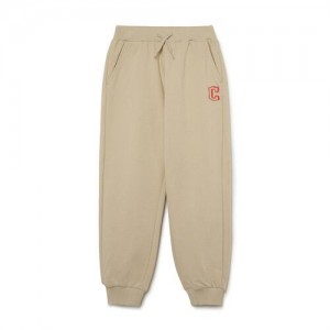 MLB Basic Logo Pants Bottoms Beige | Australia_MLB59822