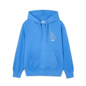 MLB Basic Mega Logo Overfit Hoodie Blue | Australia_MLB71930