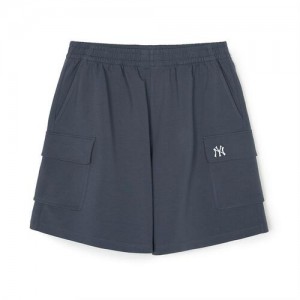 MLB Basic Small Cargo 9in Shorts Bottoms Grey | Australia_MLB45808