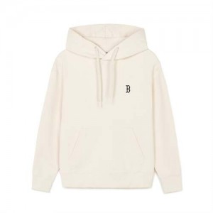 MLB Basic Small Logo Overfit Hoodie White | Australia_MLB69299