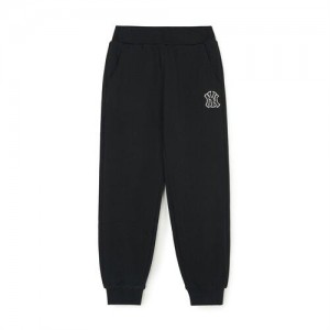 MLB Basic Small Logo Pants Bottoms Black | Australia_MLB75428