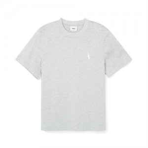 MLB Basic Small Logo T Shirts Grey | Australia_MLB44466