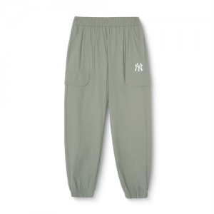 MLB Basic Tricot Jogger Pants Bottoms Green | Australia_MLB55776