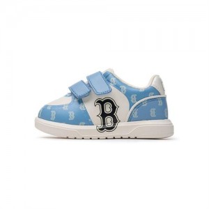 MLB Chunky Liner Baby Denim Monogram Shoes Blue | Australia_MLB21176