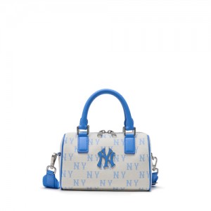 MLB Classic Monogram Jacquard Small Tote Bags White | Australia_MLB60281