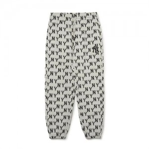 MLB Classic Monogram Pants Bottoms White | Australia_MLB62381