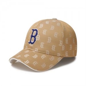 MLB Classic Monogram Structured Baseball Caps Beige | Australia_MLB67752