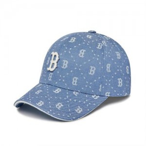 MLB Denim Dia Monogram Structured Baseball Caps Blue | Australia_MLB46831