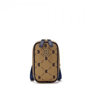 MLB Dia Monogram Mini Crossbag Accessories Beige | Australia_MLB48709