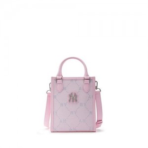 MLB Dia Monogram Mini Totebag Accessories Pink | Australia_MLB39485