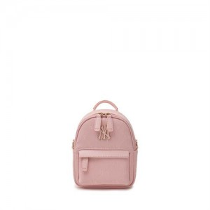 MLB Dia Monogram Pu Mini Backpack Accessories Pink | Australia_MLB93296