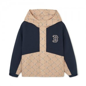 MLB Dia Monogram Windbreaker Outerwear Beige | Australia_MLB40908