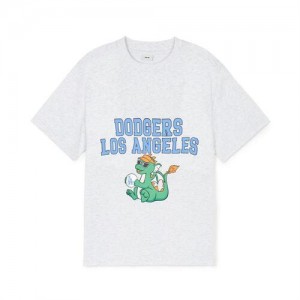 MLB Dragon T Shirt Tops White | Australia_MLB33191