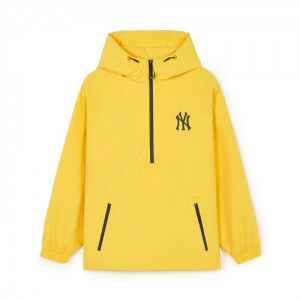 MLB Gorpcore Reflective Hood Anorak Hoodie Yellow | Australia_MLB36995