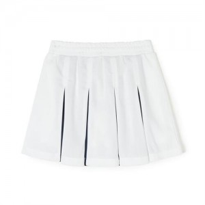 MLB Green Play Pleats Skirt Bottoms White | Australia_MLB24140