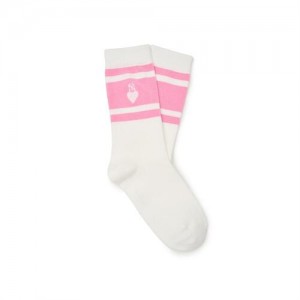 MLB Heart Skate Socks Accessories Pink | Australia_MLB41491