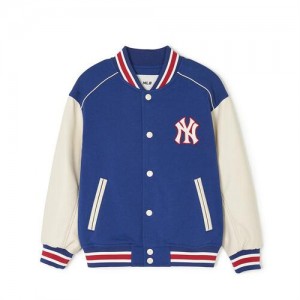 MLB Jersey Varsity Jumper Outerwear Blue | Australia_MLB78039