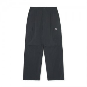 MLB Men`s Basic Gorpcore Parachute Pants Bottoms Black | Australia_MLB11290