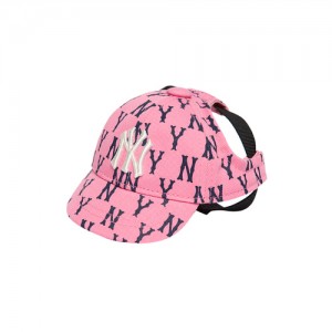 MLB Monogram Cap Pet Pink | Australia_MLB95601