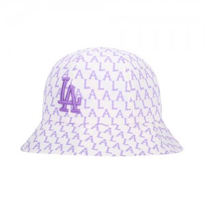 MLB Monogram Pastel Dome Hat Purple | Australia_MLB37747