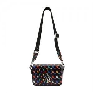 MLB Monogram Rainbow Crossbody Bags Multicolor / Black | Australia_MLB62056