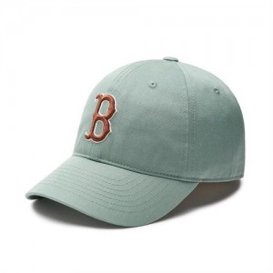 MLB N Cover Fit Slider Baseball Caps Light Green | Australia_MLB36794