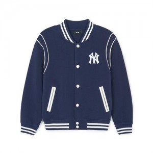 MLB New Varsity Jumper Outerwear Navy | Australia_MLB56698