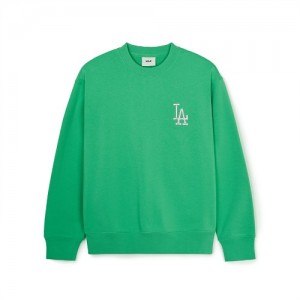 MLB Newyear Dragon Overfit Sweatshirts Green | Australia_MLB52784