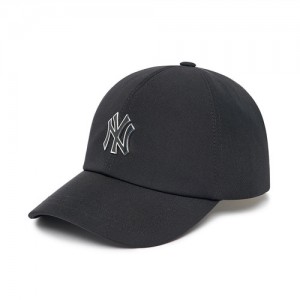 MLB Nylon Structured Baseball Caps Black | Australia_MLB46522