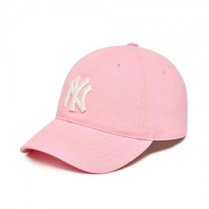 MLB Online Exclusive Basic Washing Unstructured Baseball Caps Pink | Australia_MLB95457