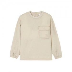 MLB Outdoor Woven Sweatshirt Tops Beige | Australia_MLB28728