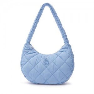 MLB Padding Quilted Hobo Bags Blue | Australia_MLB58534