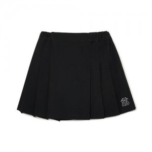 MLB Premium Basic Skirt Bottoms Black | Australia_MLB17654