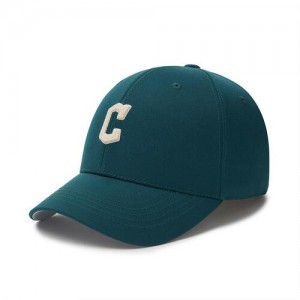 MLB Premium Basic Small Logo Structured Baseball Caps Green | Australia_MLB30668