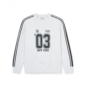 MLB Sportvie Varsity Overfit Track Sweatshirts White | Australia_MLB30467