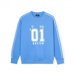 MLB Sportvie Varsity Overfit Track Sweatshirts Blue | Australia_MLB65391