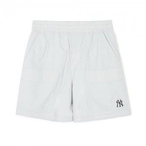 MLB Varsity Basic 7.5in Nylon Woven Shorts Bottoms White | Australia_MLB81333