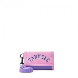 MLB Varsity Card Wallet Accessories Pink | Australia_MLB35643