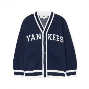 MLB Varsity Cardigan Tops Black | Australia_MLB10902